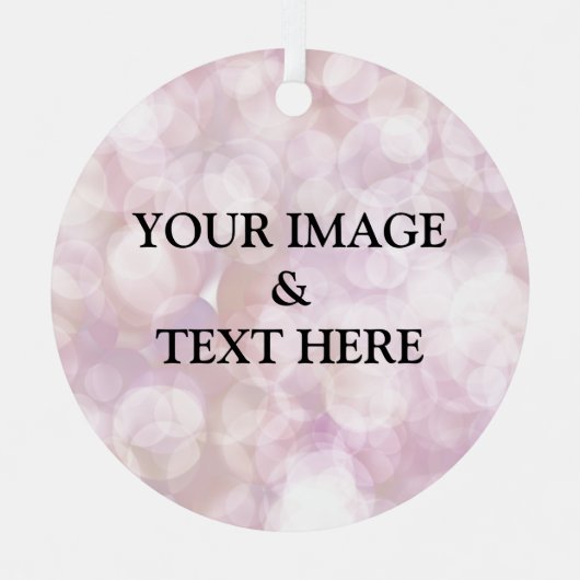 パーソナライズされたカスタム文字 メタルオーナメント (正面)