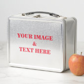 パーソナライズされたカスタム文字 メタルランチボックス (インサイチュ)