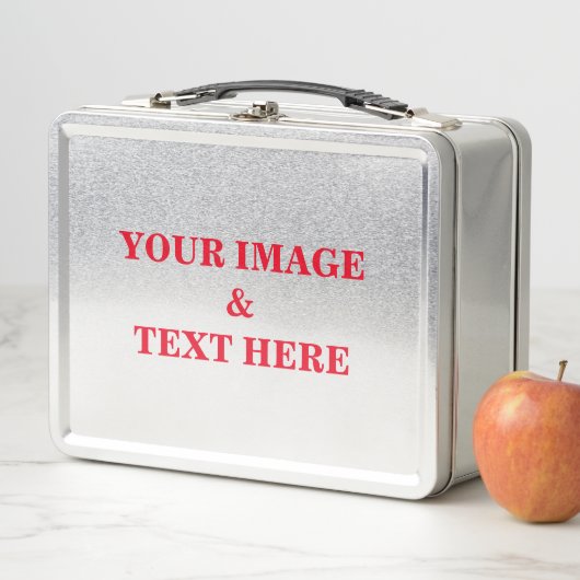 パーソナライズされたカスタム文字 メタルランチボックス (インサイチュ)