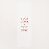 パーソナライズされたカスタム文字 ヨガマット (裏面)