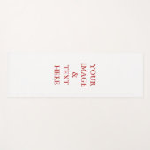 パーソナライズされたカスタム文字 ヨガマット (正面(横))