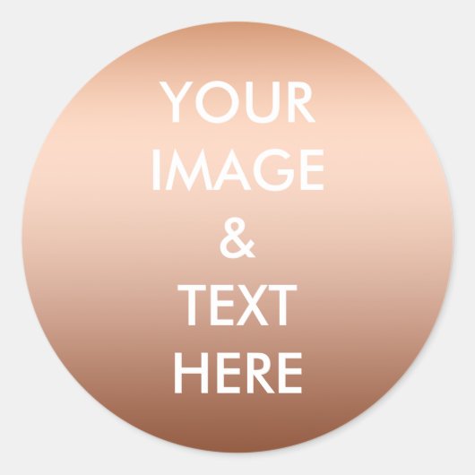 パーソナライズされたカスタム文字 ラウンドシール (正面)