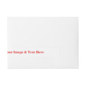 パーソナライズされたカスタム文字 ラップアラウンド宛名ラベル (正面)