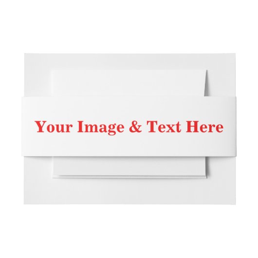 パーソナライズされたカスタム文字 招待状ベリーバンド (正面例)