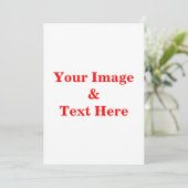 パーソナライズされたカスタム文字 招待状 (スタンド正面)