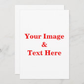 パーソナライズされたカスタム文字 招待状 (正面/裏面)