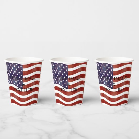 パーソナライズされたカスタム文字 紙コップ (複数)