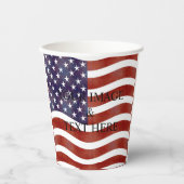 パーソナライズされたカスタム文字 紙コップ (正面)