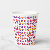 パーソナライズされたカスタム文字 紙コップ (裏面)