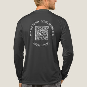 パーソナライズされたカスタム文字QRコードあなたのプロモーション トライブレンドTシャツ