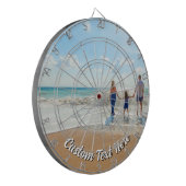 パーソナライズされたカスタム文字Your Photo Dart Board ダーツボード (正面左)