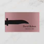 パーソナライズされたカスタム料理店 名刺 (正面)