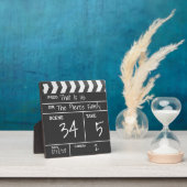 パーソナライズされたカスタム映画クラップボードホームシアター フォトプラーク (インサイチュ)