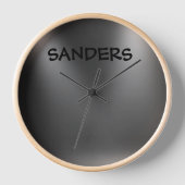 パーソナライズされたカスタム時計の名前 壁時計 (正面)