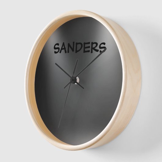パーソナライズされたカスタム時計の名前 壁時計 (傾斜)