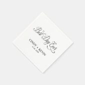 パーソナライズされたカスタム最高のデイエバ結婚ーのナプキン スタンダードカクテルナプキン (角)