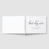 パーソナライズされたカスタム最高の日結婚経 ゲストブック (全面)