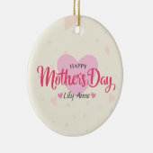 パーソナライズされたカスタム母の日 |オーナメント セラミックオーナメント (右)