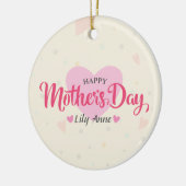 パーソナライズされたカスタム母の日 |オーナメント セラミックオーナメント (左)