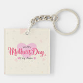 パーソナライズされたカスタム母の日 |キーチェーン キーホルダー (裏面)