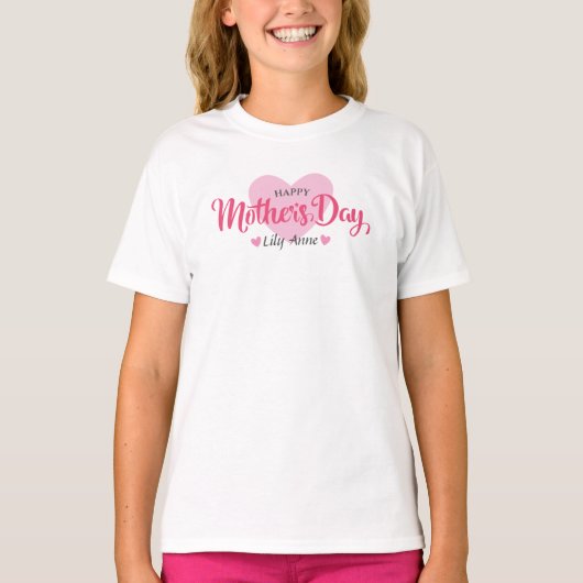 パーソナライズされたカスタム母の日 |シャツ Tシャツ (正面)