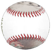 パーソナライズされたカスタム母の日 ソフトボール (裏面)