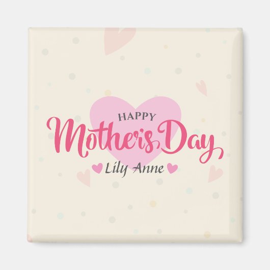 パーソナライズされたカスタム母の日 |マグネット マグネット (正面)