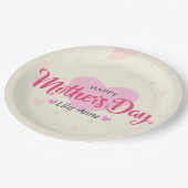 パーソナライズされたカスタム母の日 |紙プレート ペーパープレート (アングル)