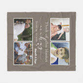 パーソナライズされたカスタム母毛布の写真贈り物 フリースブランケット (正面(横))