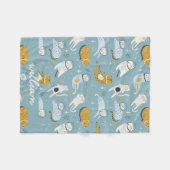 パーソナライズされたカスタム毛布 フリースブランケット (正面(横))