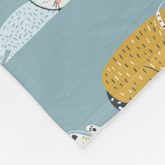 パーソナライズされたカスタム毛布 フリースブランケット (角)