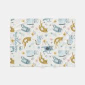 パーソナライズされたカスタム毛布 フリースブランケット (正面(横))