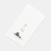 パーソナライズされたカスタム水カラーニュートラルパインコーン (コーナー)