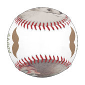 パーソナライズされたカスタム父の日 野球ボール (裏面)