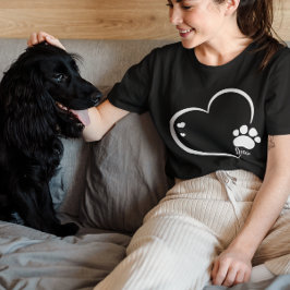 パーソナライズされたカスタム犬の名前Dag mom mama gift Tシャツ