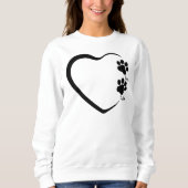 パーソナライズされたカスタム犬の名犬ママ母ママギフト スウェットシャツ (正面)