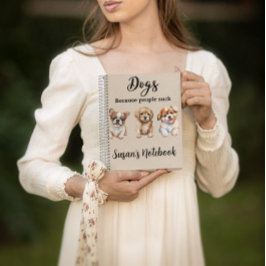 パーソナライズされたカスタム犬の恋人のギフトパピー ノートブック