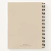 パーソナライズされたカスタム犬の恋人のギフトパピー ノートブック (裏面)