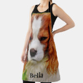 パーソナライズされたカスタム犬の愛人ペットの写真と名前 エプロン (インサイチュ)