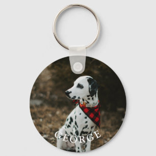 パーソナライズされたカスタム犬ペットフォトキープサケ キーホルダー
