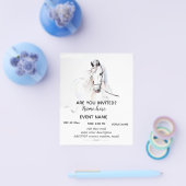 パーソナライズされたカスタム白馬 チラシ (シングル)