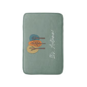 パーソナライズされたカスタム秋風呂マット バスマット (正面縦)