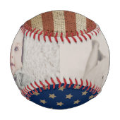 パーソナライズされたカスタム米国を愛国心に育てた 野球ボール (正面)
