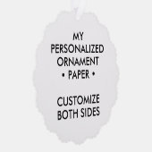 パーソナライズされたカスタム紙木オーナメント オーナメントカード (右)