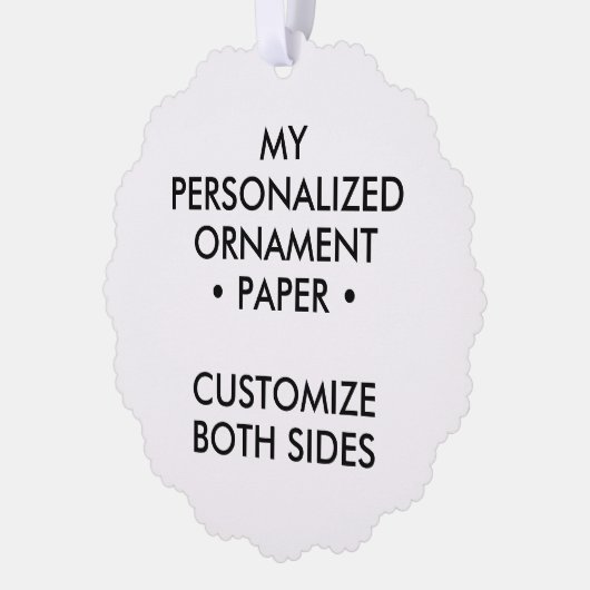 パーソナライズされたカスタム紙木オーナメント オーナメントカード (左)