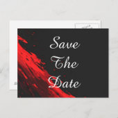 パーソナライズされたカスタム結婚式の日付を保存 案内ポストカード (正面/裏面)