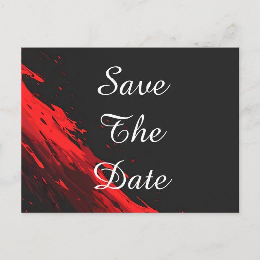 パーソナライズされたカスタム結婚式の日付を保存 案内ポストカード (正面)