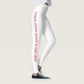 パーソナライズされたカスタム自分の写真の画像 レギンス (右)