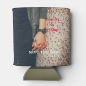 パーソナライズされたカスタム自分の写真結婚Can Coo 缶クーラー (裏面)