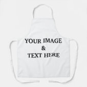 パーソナライズされたカスタム自分の写真 エプロン (正面)